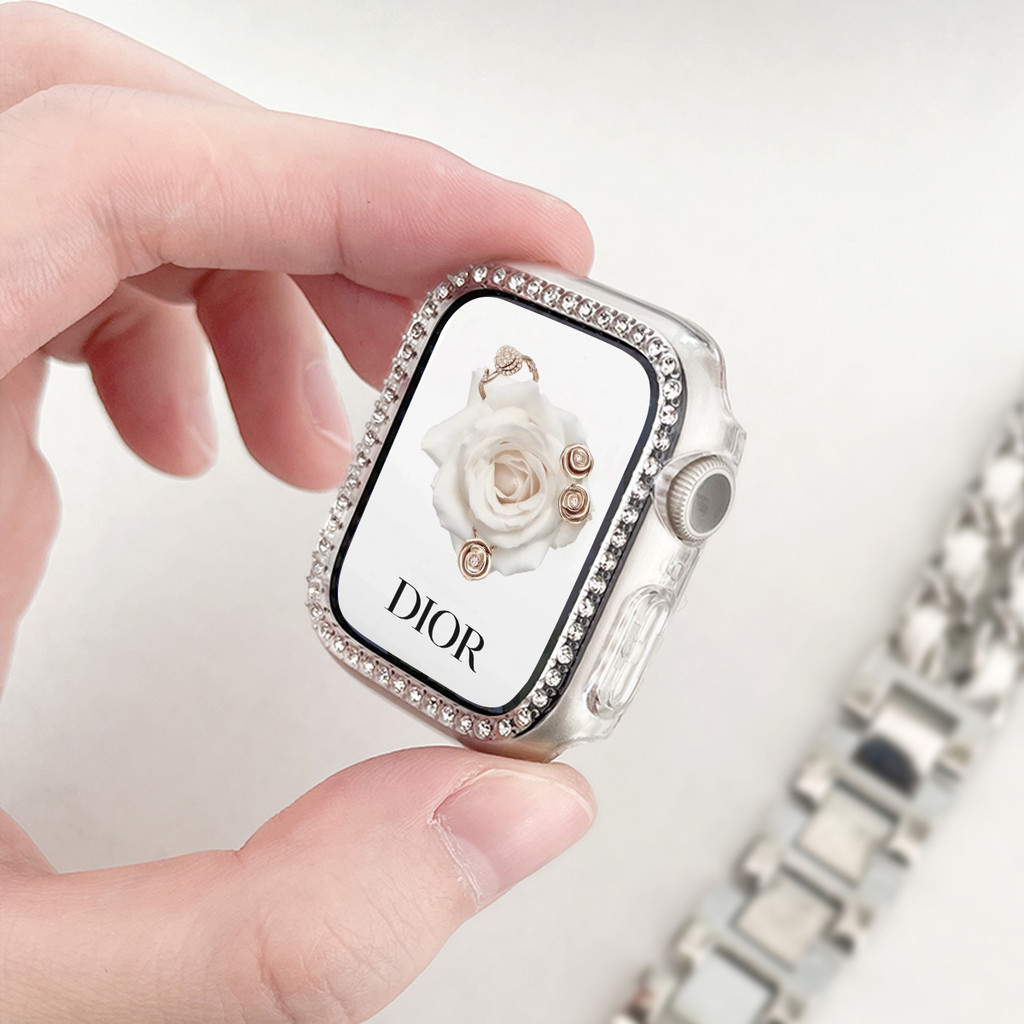 鑲鑽錶殼 時尚大氣 錶殼 適用於 Apple Watch 保護殼 9 8 7 6 SE 45 44 41 40 蘋果錶殼