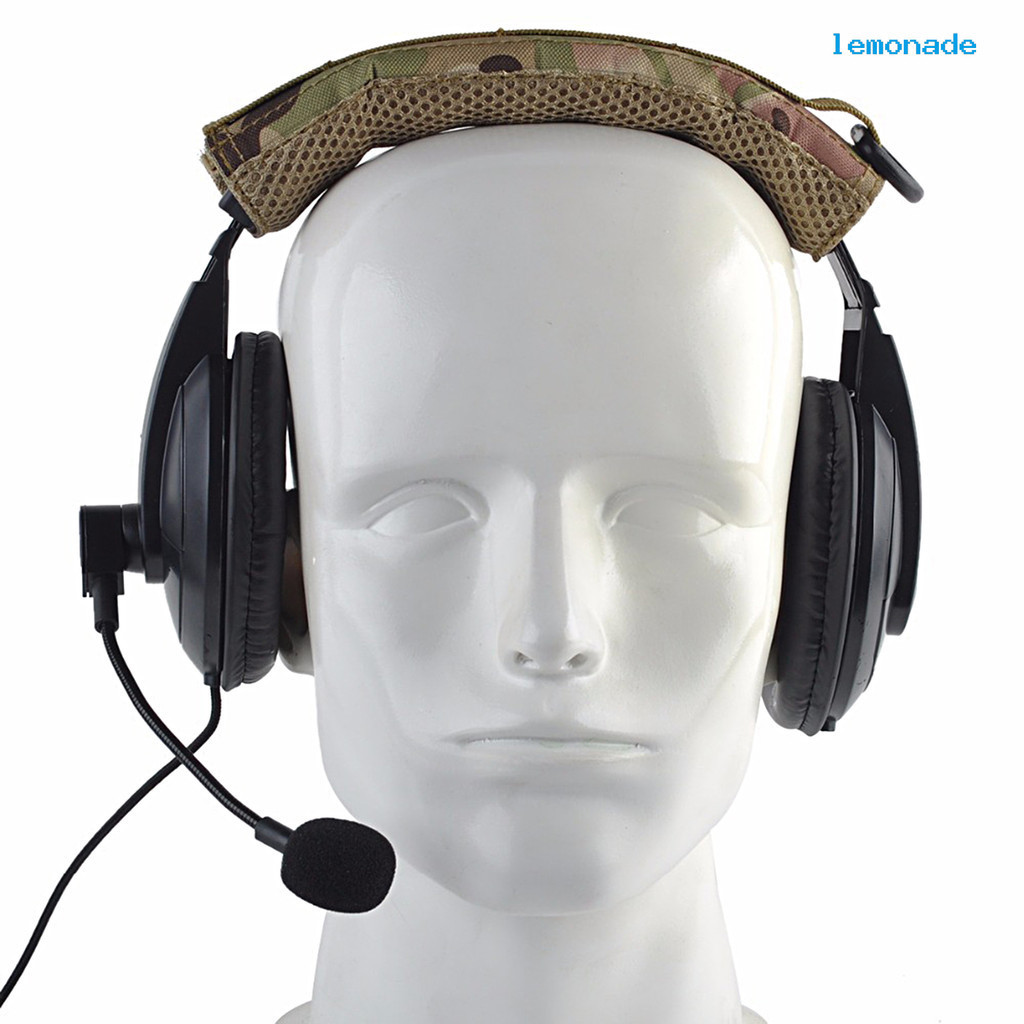 【戶外用品】戶外狩獵通用MOLLE頭戴式軍用耳機罩 CS戰術耳機套迷彩頭帶頭箍布