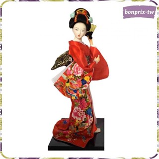 [Bon] 民族日本藝妓娃娃,小雕像,復古亞洲藝妓娃娃,用於餐桌裝飾,家居架子