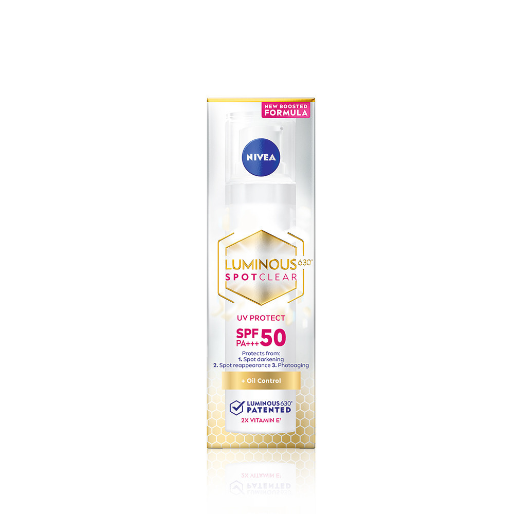 妮維雅LUMINOUS630淡斑煥白UV防禦乳SPF50 PA＋＋＋ 40ml （防曬＋淡斑）