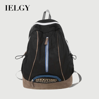 IELGY 書包 刺繡大容量大學生雙肩揹包
