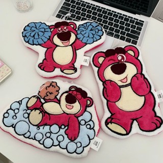 擦手巾 卡通 草莓熊 可掛式 珊瑚絨毛巾 廚房衛生間抹布
