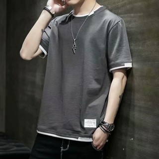 【HOT 本舖】男裝 M-3XL 短袖t恤 男士 夏季新款 潮牌 ins潮流 寬鬆 半袖男裝 體恤上衣服 男T恤