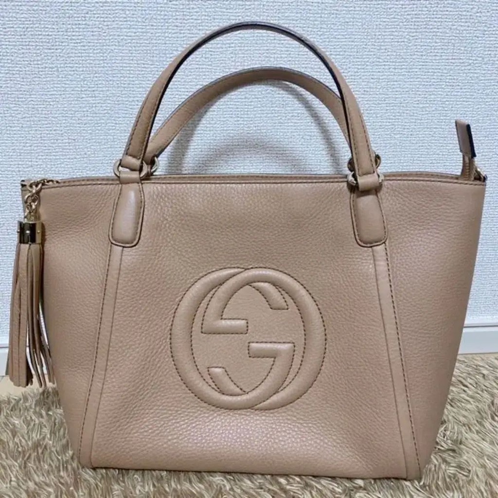 GUCCI 古馳 手提包 369176 SOHO Interlocking系列 2way 日本直送 二手