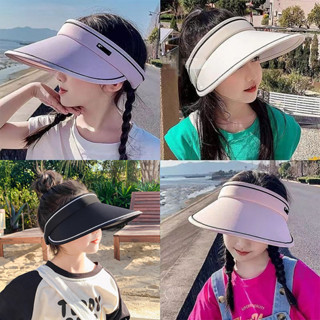 兒童夏季帽子紫外線防曬遮陽帽防曬沙灘帽女嬰太陽帽兒童幼兒男孩沙灘帽