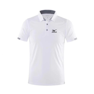 Mizuno高爾夫男士夏季短袖t恤運動吸汗速乾透氣polo衫休閒戶外上衣