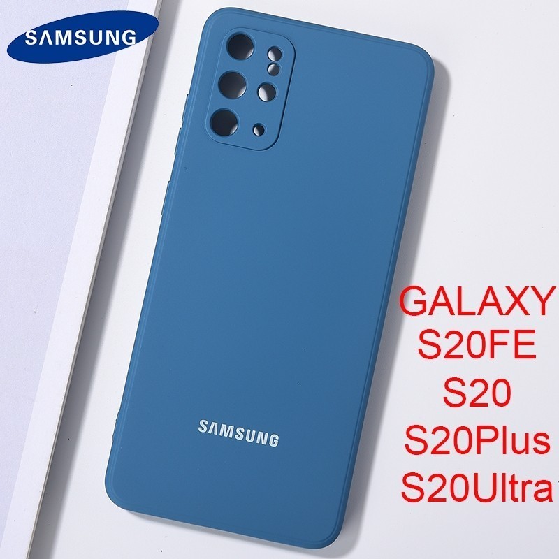 SAMSUNG 適用於三星 Galaxy S20/S20FE/S20 Plus/S20 Ultra 的矽膠套絲滑柔軟觸感