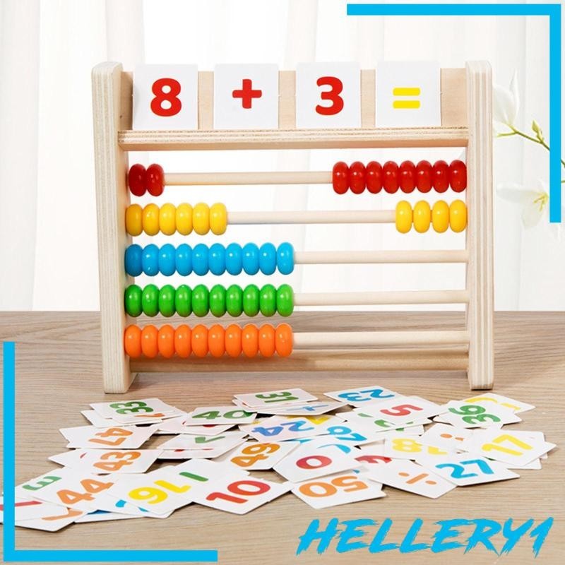 [Hellery1] 兒童木製算盤數學學前學習玩具教數教育