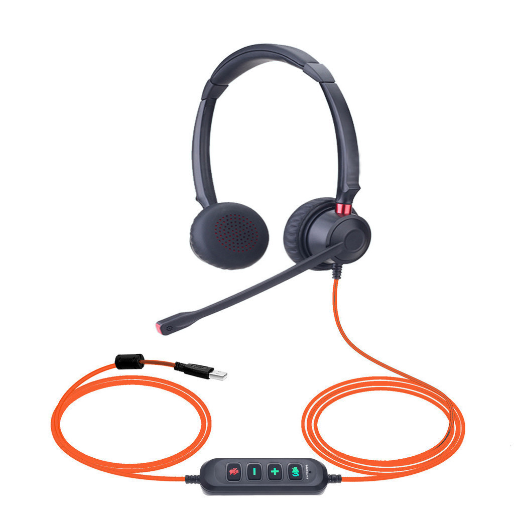、660D ENC雙麥降噪耳機 USB耳機 電腦PC耳機 客服耳機 話務耳機