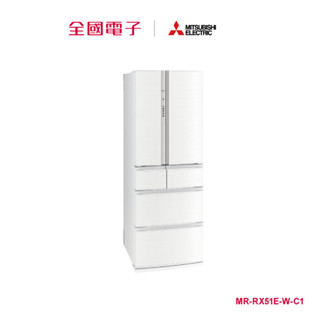 三菱電機513L六門美型鋼板日製冰箱白 MR-RX51E-W-C1 【全國電子】