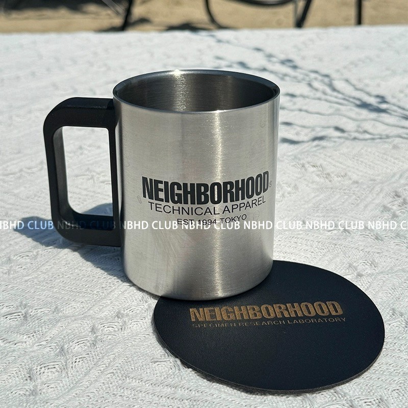 NEIGHBORHOOD NBHD潮牌馬克杯 水杯 咖啡杯 不鏽鋼馬克杯 雙層馬克杯 酒杯 茶杯 露營 露營杯子