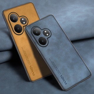 適用於 Realme GT Neo 6 SE 手機殼豪華皮羊 PU 皮手機殼適用於 Realme GT Neo6 SE