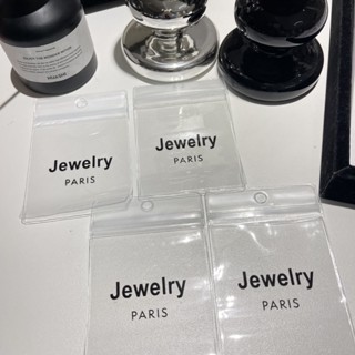 高檔耳環透明自封袋項鍊戒指保色袋子Jewelry PARIS首飾飾品收納