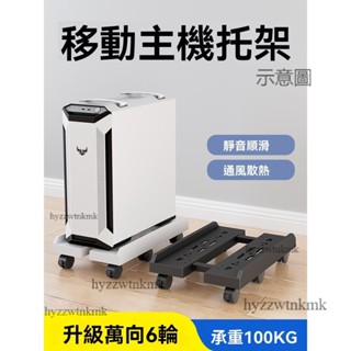 附發票🌷主機架 電腦主機架 主機 架 臺式電腦主機托架 臺式電腦主機支架 通用辦公室家用增高可移動機箱托架 托盤置物架子