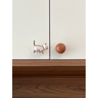 可愛的壁櫥把手粉彩球抽屜拉手圓形球設計用於櫥櫃把手