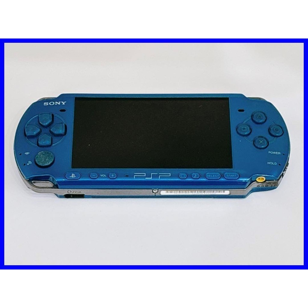 [二手] PSP 3000 機身 附 AC 轉接器 藍色 &lt;運作正常&gt;