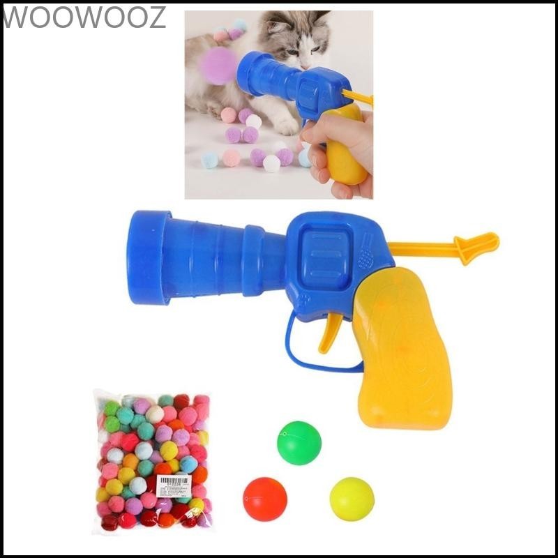 Woow PomPoms 玩具貓訓練咀嚼追逐玩具機