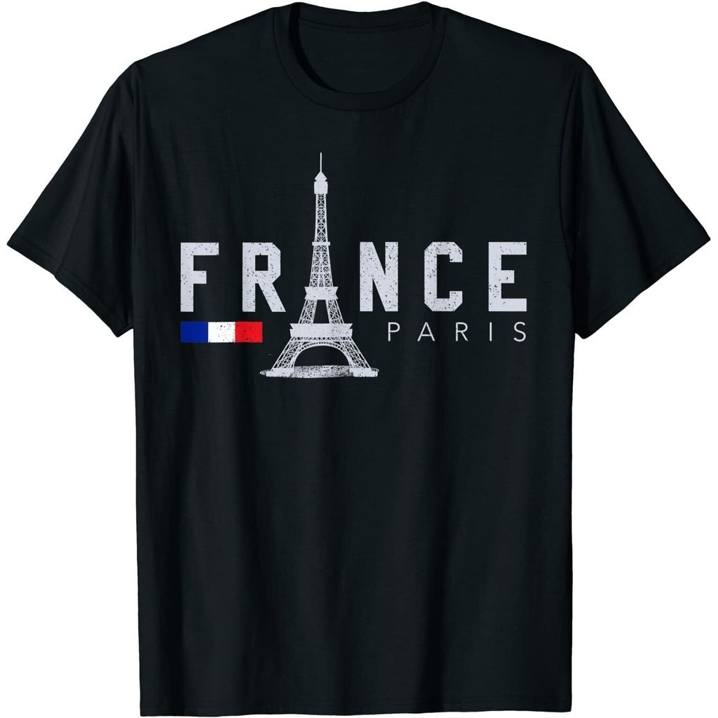 法國巴黎,法國國旗埃菲爾鐵塔 T 恤免費送貨