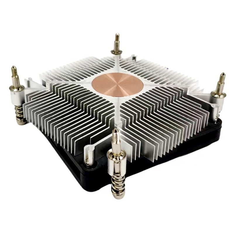 【現貨 品質保證】散熱器 超薄一件式機1U 工控機散熱器1151 1200CPU風扇HTPC PWM溫控靜音OPS