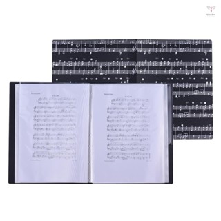 樂譜樂譜樂譜文件紙文件存儲文件夾架塑料 A4 尺寸 40 包裝口袋