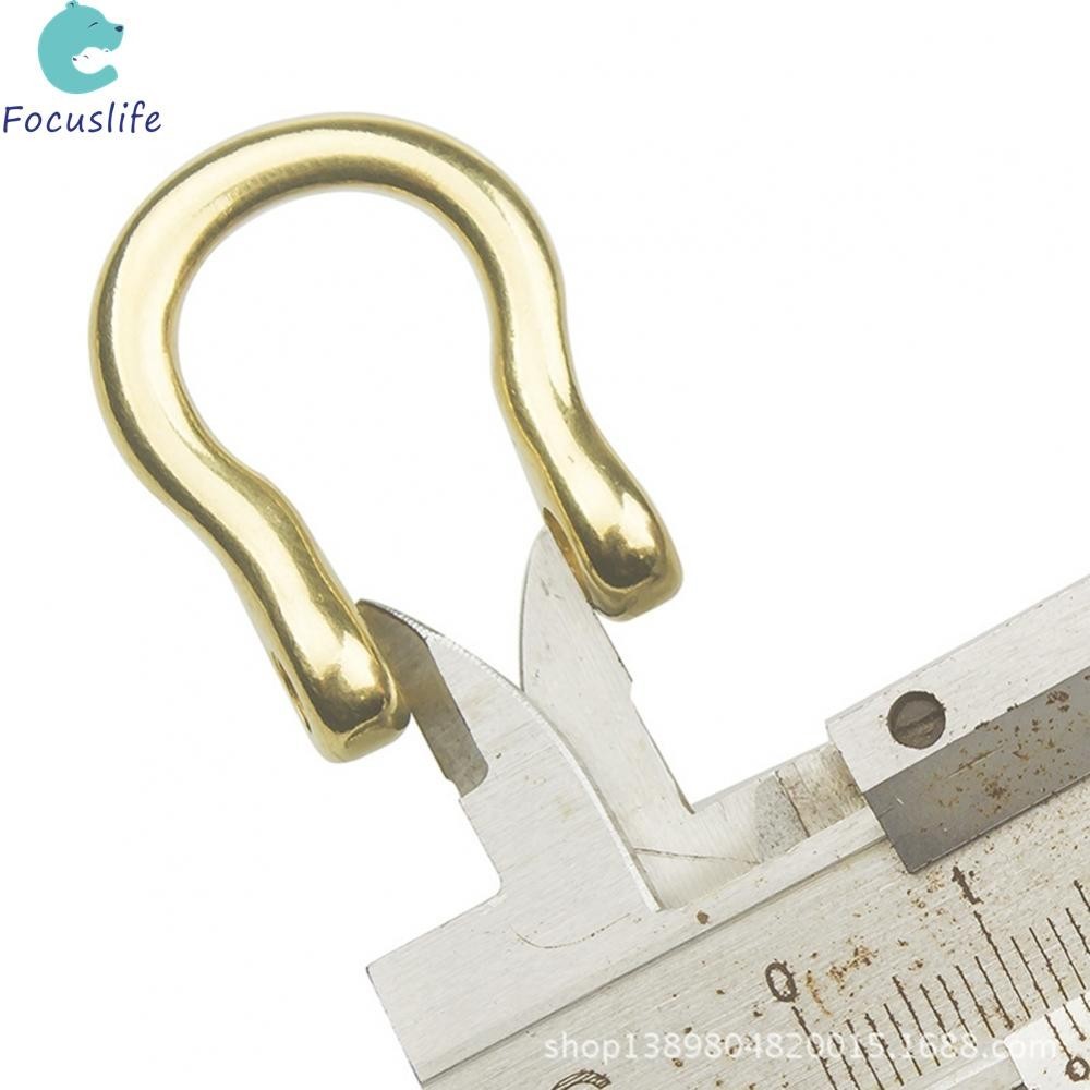 用於繩索和雨傘的防銹 U 形鑰匙扣掛鉤黃銅金屬扣