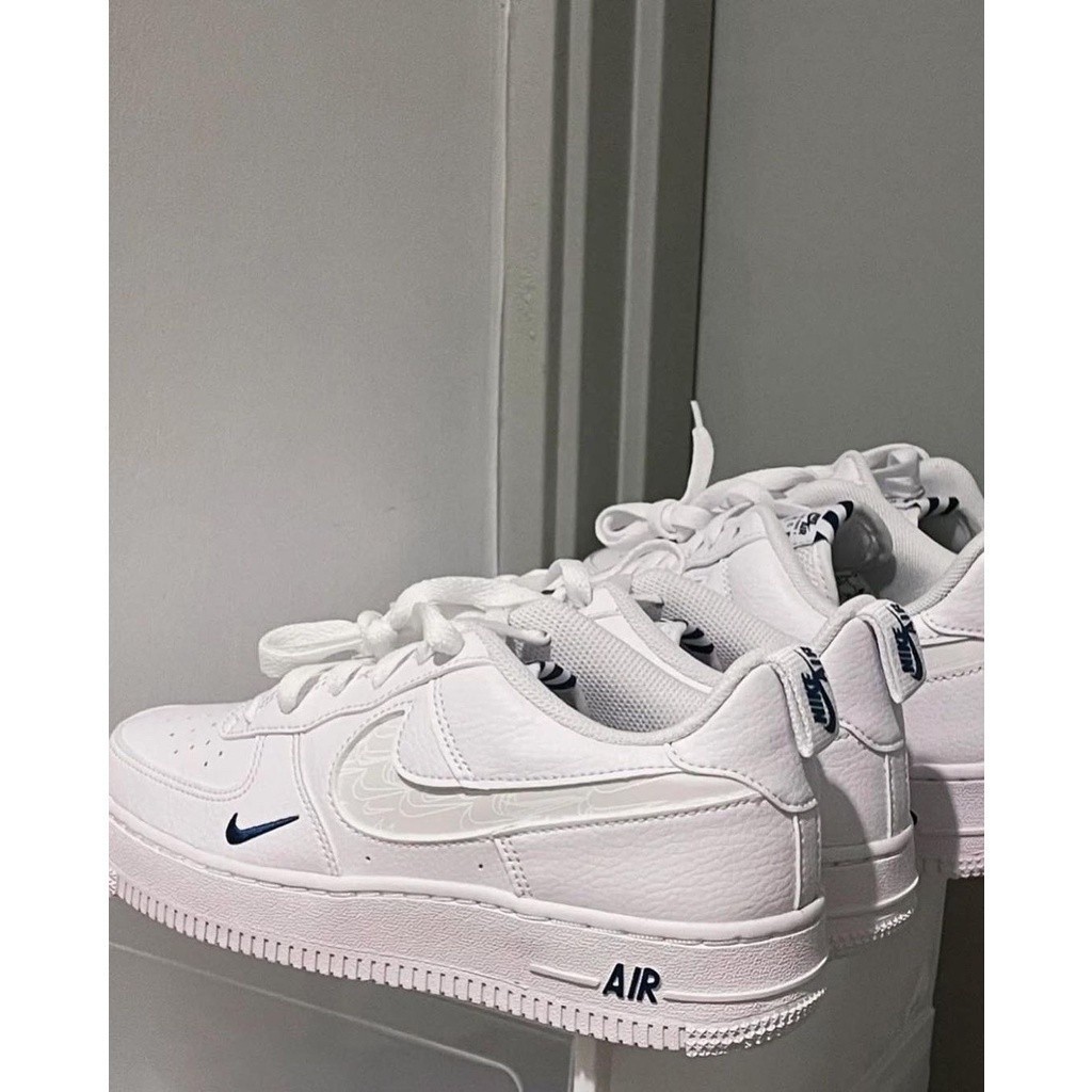 限時特價 Nike Air Force1 LV8 冰山海鹽 白藍反光勾 FB8034-100 FB8971-100