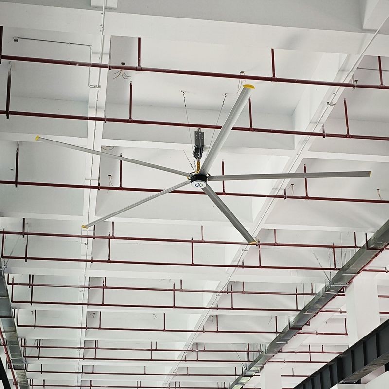 {特價清倉}雲控智能永磁變頻靜音大風扇工業吊扇源頭工廠全國出貨安裝7.3米
