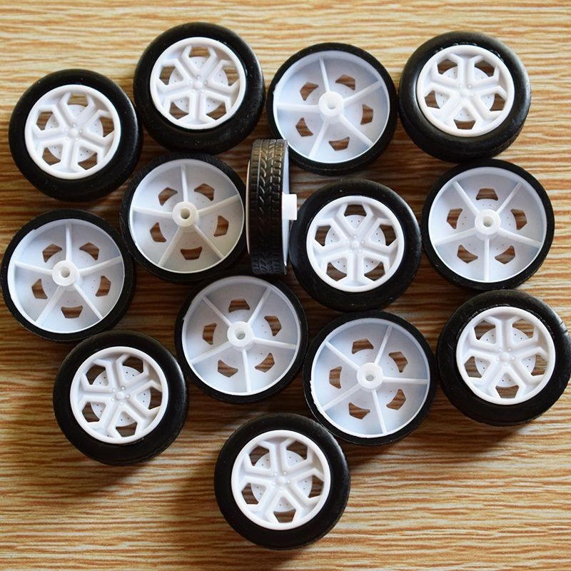 2*26橡膠車輪 玩具車輪 科技製作 塑膠車輪 玩具配件零件輪子