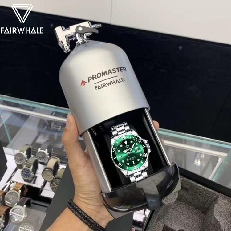 馬克華菲2024新款綠水鬼手錶男高檔帥氣夜光品牌男士手錶非機械錶