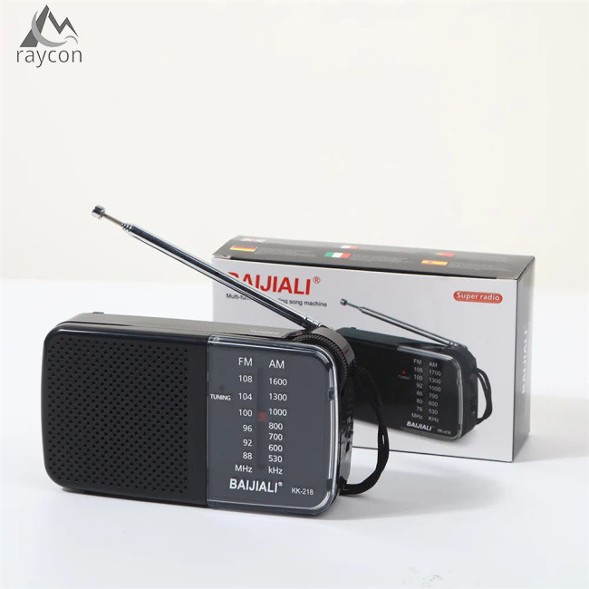 清倉促銷! Kk-218 AM FM 收音機伸縮天線收音機接收器電池供電便攜式收音機最佳接收