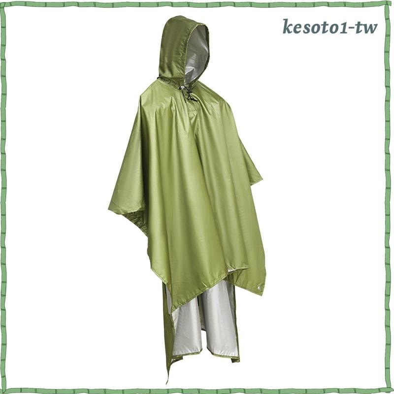 [KesotoaaTW] 連帽濕天氣雨披防水布雨衣成人男士女士露營戶外活動