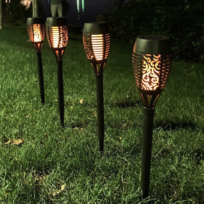 、供應太陽能小號火焰燈 家庭室外庭院裝飾太能草坪火焰燈
