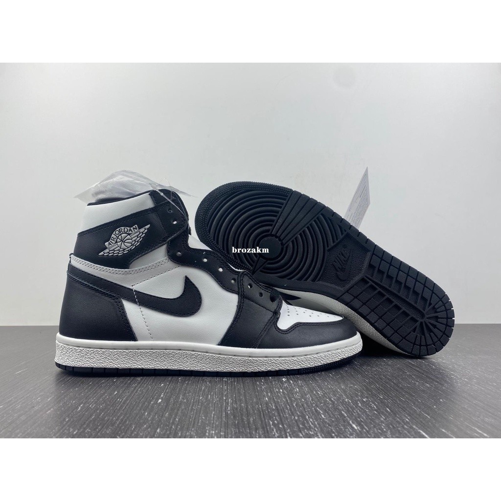 【快發】air Jordan 1 high '85“黑白”白黑熊貓減震籃球鞋BQ4422-0
