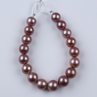 9-11mm/11-14mm 多色愛迪生圓形淡水珍珠手鍊 DIY 18cm