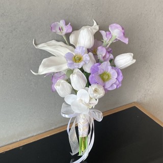 [手工精細]馬蹄蓮模擬仿真花花束假花家居擺件客廳高階新娘保濕拍照裝飾道具 XDEY