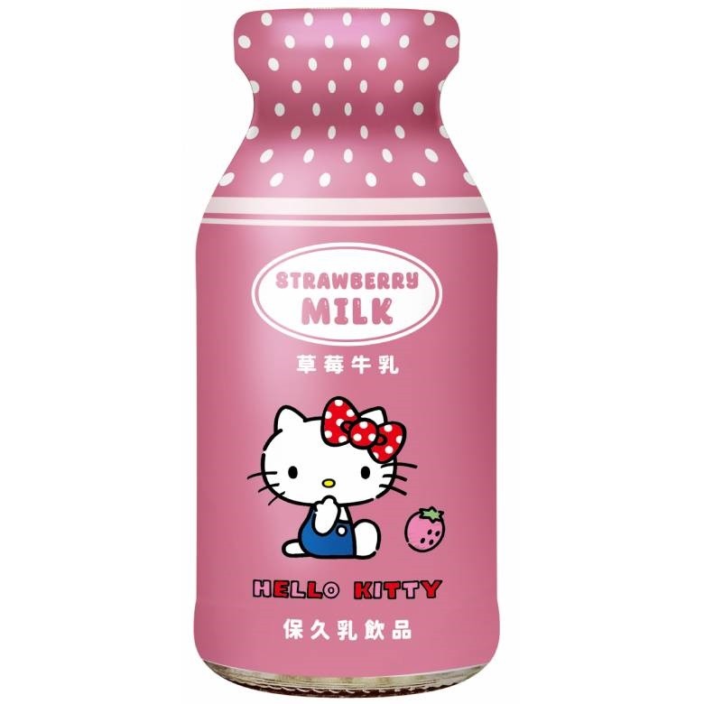 台東初鹿 Hello Kitty牛乳200ml(草莓)[大買家]