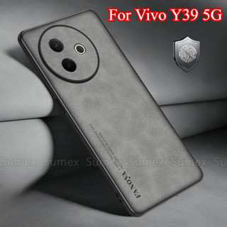 適用於 Vivo Y39 5G 2025 小羊皮皮套軟 TPU 矽膠手機後蓋相機防震手機殼 Vevo Y 39 39Y