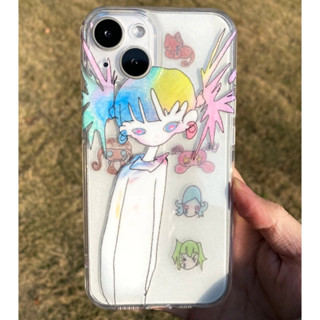 手機殼 適用於iPhone彩色女孩16/15promax/14新款13/12/11pro小眾xsmax/xr創意plus