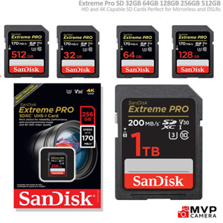 存儲卡 Extreme PRO 1TB 512GB 256GB 128GB SD 卡 Class10 U3 V30 UH