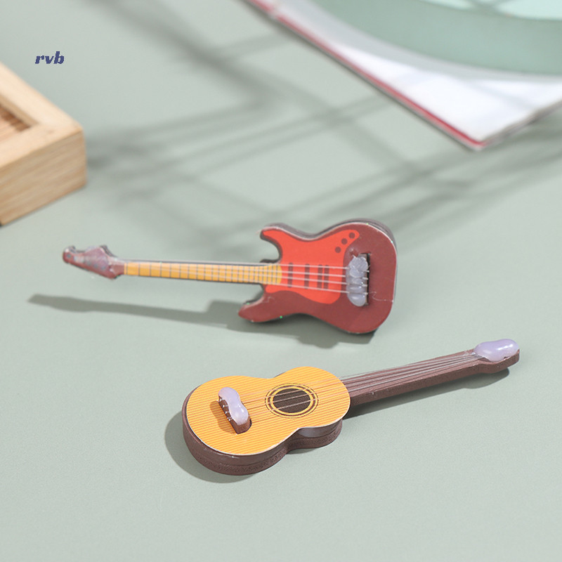 華麗迷你家具模型古典吉他流行電吉他彈奏樂器新款