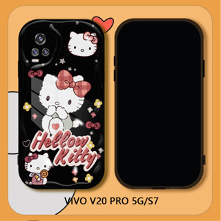 適用於 Vivo V20 Pro V21E V15 Pro S1 Pro 卡通(Hello Kitty)手機殼防震軟矽膠