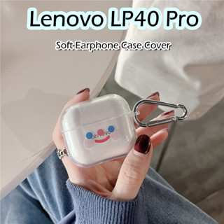 LENOVO 現貨! 適用於聯想 LP40 Pro 保護套夏季風格卡通圖案軟矽膠耳機保護套保護套