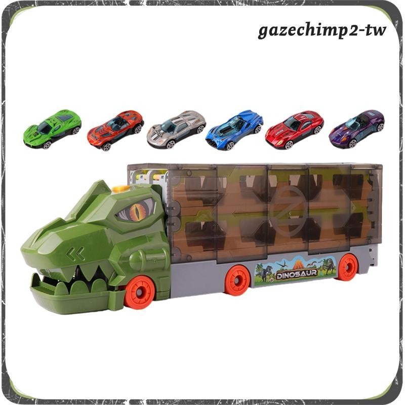 [GazechimpafTW] 運輸車玩具派對禮物開發合金汽車模型收納車套件