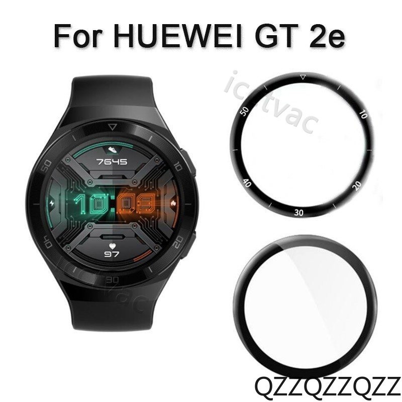 適用於華為watch GT3 GT 2E GT2的3D柔軟玻璃屏幕保護貼 全面覆蓋玻璃保護貼 全屏曲面熱彎軟膜