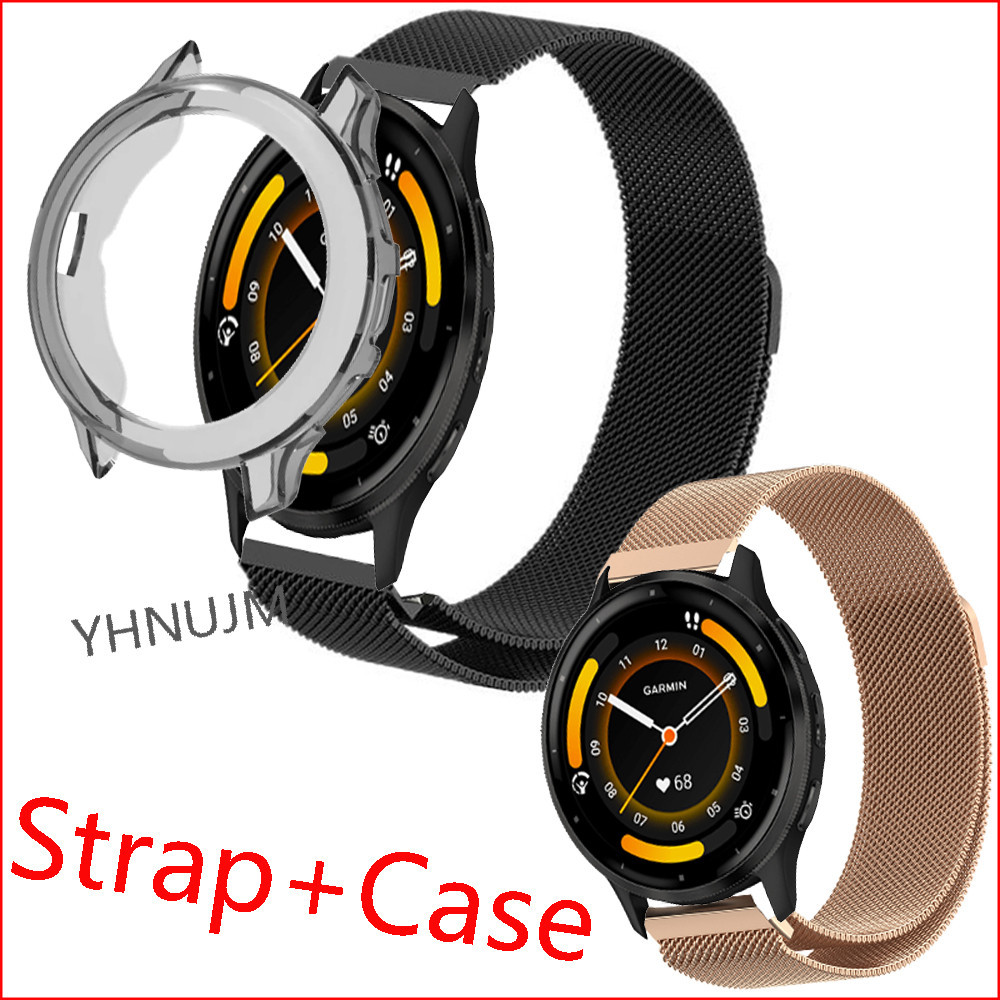 Garmin Venu 3 保护壳 不銹鋼錶帶 錶殼 金屬手鍊  Garmin Venu 3S 表带 磁吸 磁性 金属
