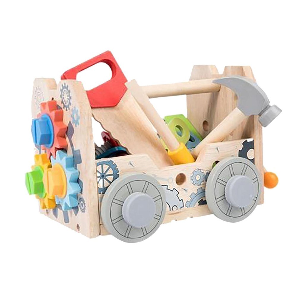 [PraskudeTW] 工具箱玩具、教育建築兒童玩具配件、模型建築工具、學齡前兒童工具套裝