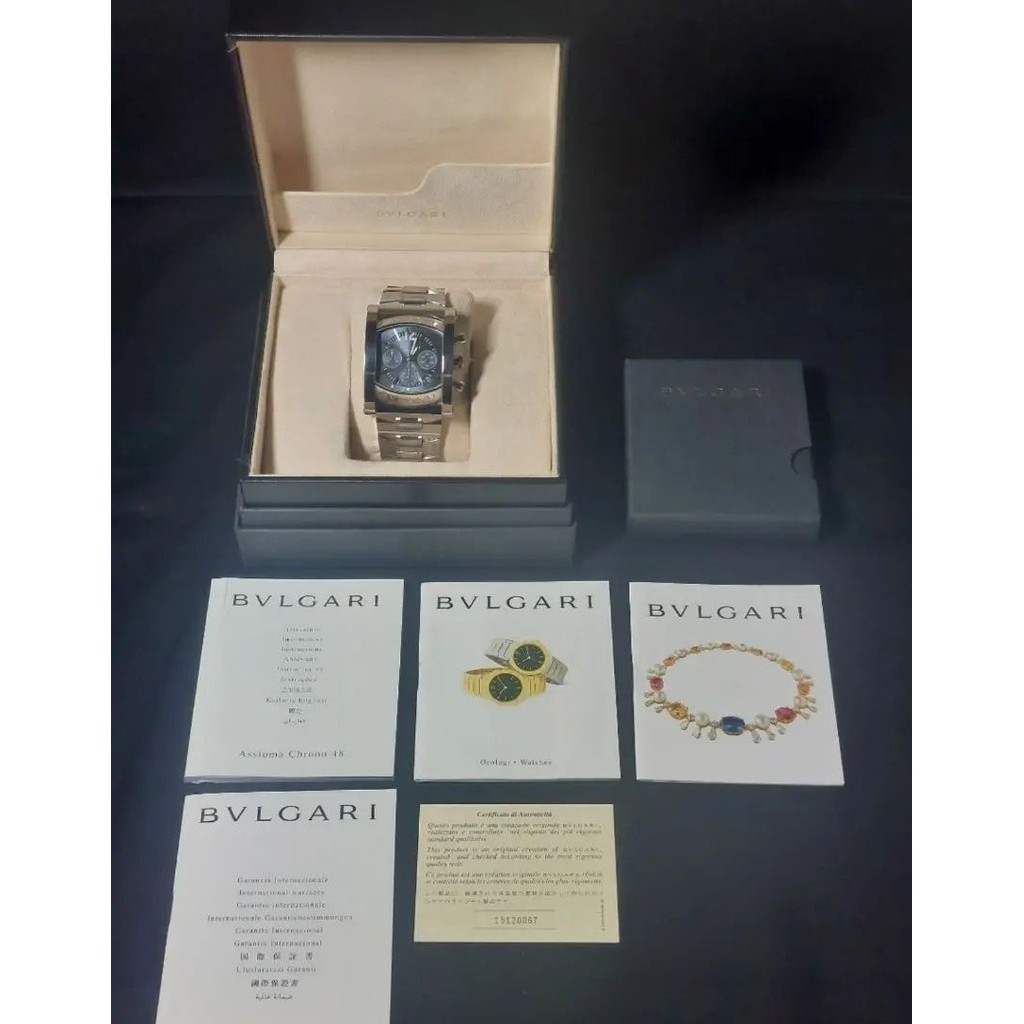BVLGARI 寶格麗 手錶 AA48SCH Assioma Chronograph mercari 日本直送 二手