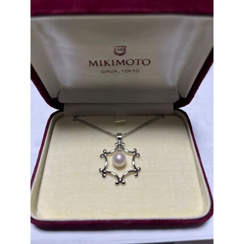 Mikimoto 項鍊 銀 珍珠 Akoya mercari 日本直送 二手