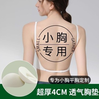 無痕內衣女生 性感大露背 胸罩 集中爆乳顯大 加厚胸墊 夏季薄款 吸溼透氣不悶熱 韓版 時尚字母印花 柔軟舒適