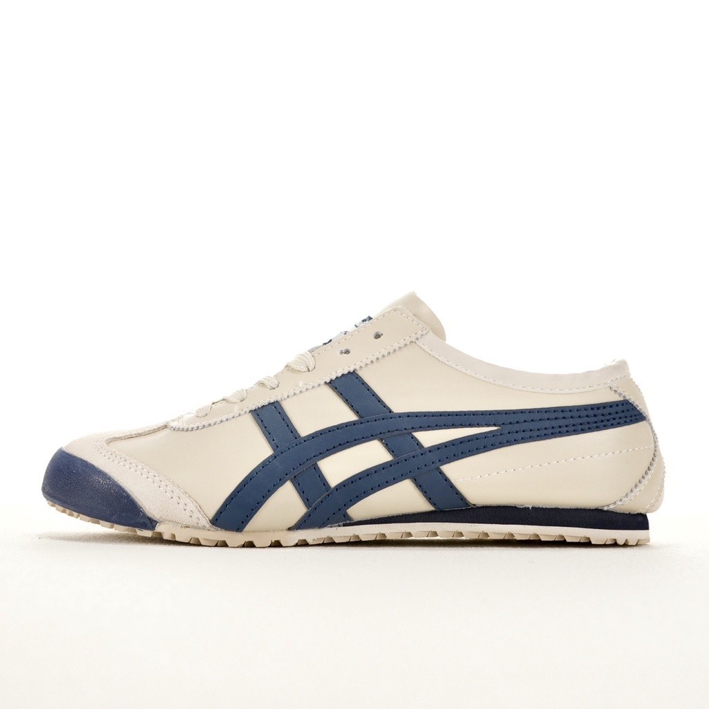 亞瑟士 Asics Onitsuka Tiger/Onitsuka Tiger Mexico 66m 藍色便攜防滑腳情侶